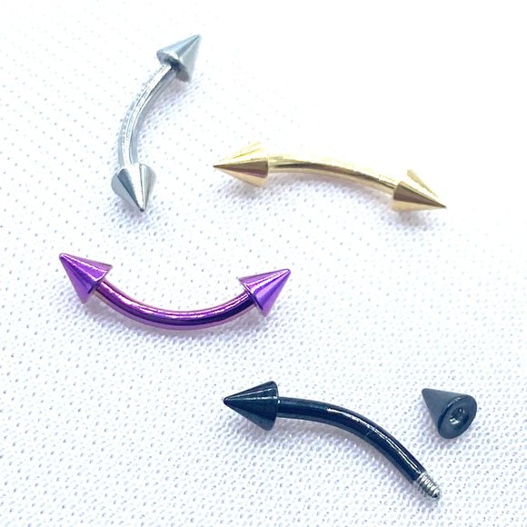 16G Spikes Daith Earring Eyebrow Piercing Rook Earring Rook Piercing Eyebrow - Picture 1 of 5